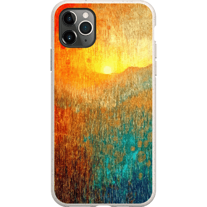 Stepping Green Phone Case Abstract Sunset Bio Case