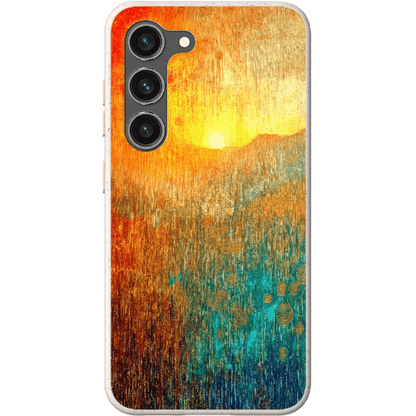 Stepping Green Phone Case Abstract Sunset Bio Case