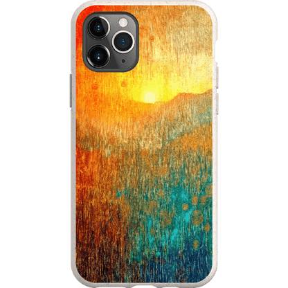 Stepping Green Phone Case Abstract Sunset Bio Case