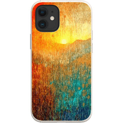 Stepping Green Phone Case Abstract Sunset Bio Case