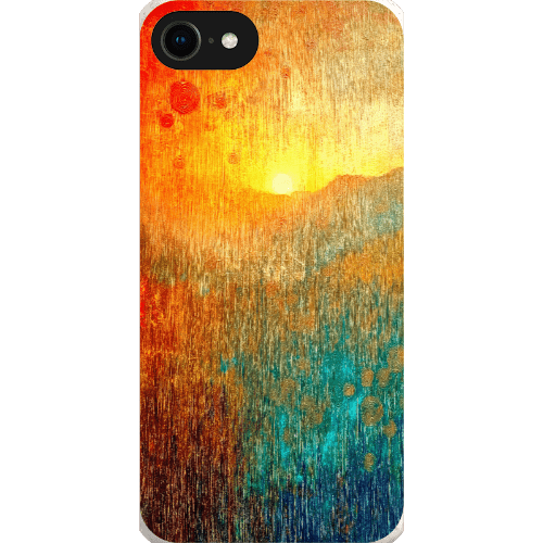 Stepping Green Phone Case Abstract Sunset Bio Case