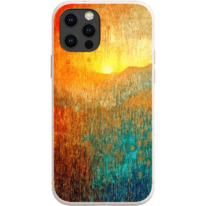 Stepping Green Phone Case Abstract Sunset Bio Case