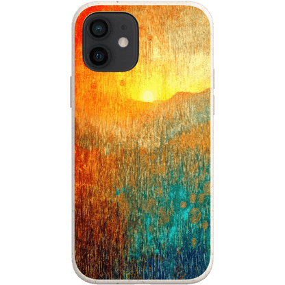 Stepping Green Phone Case Abstract Sunset Bio Case