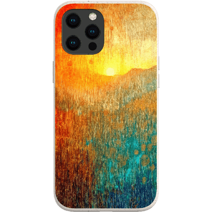 Stepping Green Phone Case Abstract Sunset Bio Case