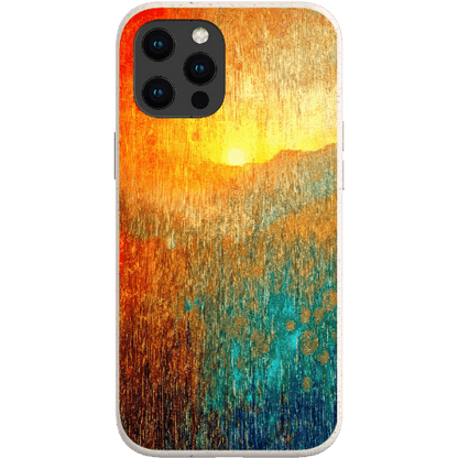 Stepping Green Phone Case Abstract Sunset Bio Case