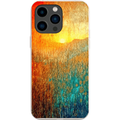 Stepping Green Phone Case Abstract Sunset Bio Case