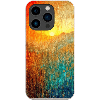 Stepping Green Phone Case Abstract Sunset Bio Case
