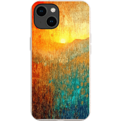 Stepping Green Phone Case Abstract Sunset Bio Case