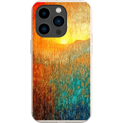 Stepping Green Phone Case Abstract Sunset Bio Case