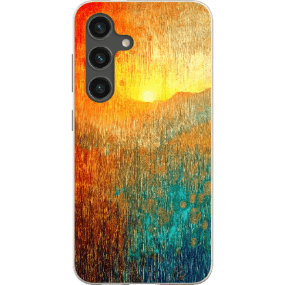 Stepping Green Phone Case Abstract Sunset Bio Case