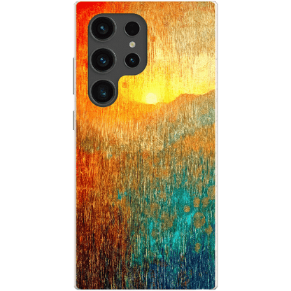 Stepping Green Phone Case Abstract Sunset Bio Case