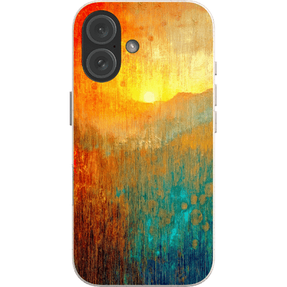 Stepping Green Phone Case Abstract Sunset Bio Case