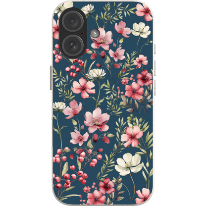 Stepping Green Phone Case Blue Rose Floral Bio Case