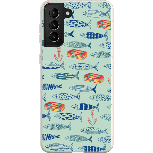 Stepping Green Phone Case Blue Sardines Bio Case