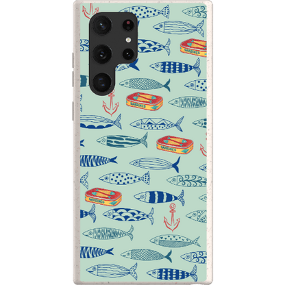 Stepping Green Phone Case Blue Sardines Bio Case