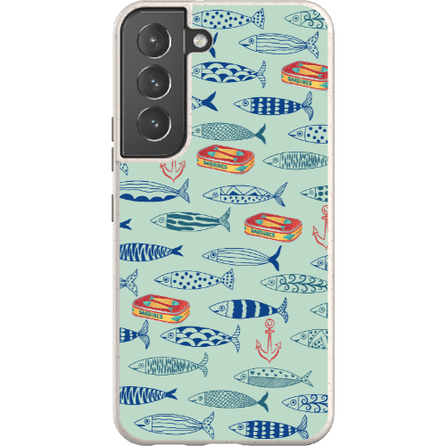 Stepping Green Phone Case Blue Sardines Bio Case