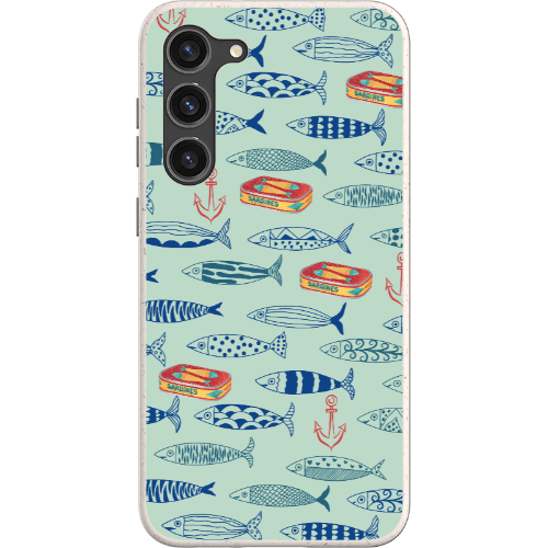 Stepping Green Phone Case Blue Sardines Bio Case