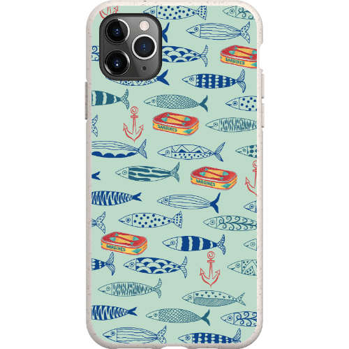 Stepping Green Phone Case Blue Sardines Bio Case