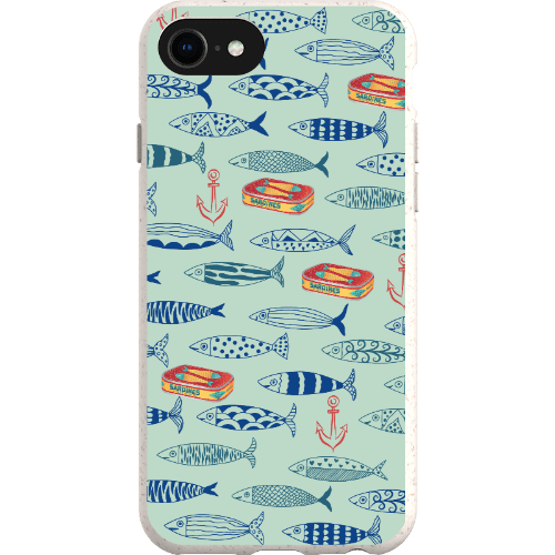 Stepping Green Phone Case Blue Sardines Bio Case