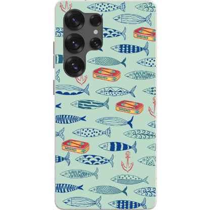 Stepping Green Phone Case Blue Sardines Bio Case