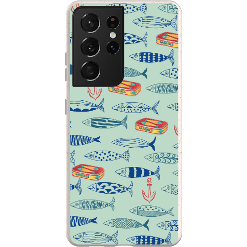 Stepping Green Phone Case Blue Sardines Bio Case