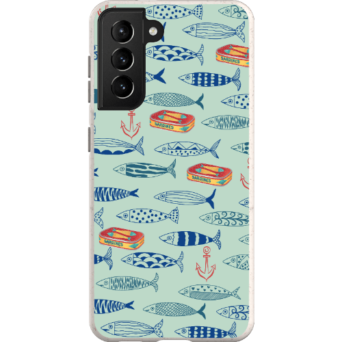 Stepping Green Phone Case Blue Sardines Bio Case