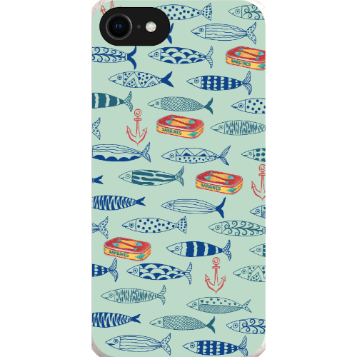 Stepping Green Phone Case Blue Sardines Bio Case