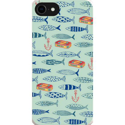 Stepping Green Phone Case Blue Sardines Bio Case
