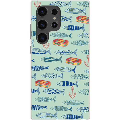 Stepping Green Phone Case Blue Sardines Bio Case