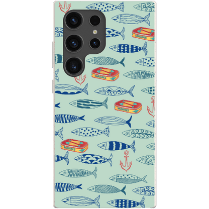 Stepping Green Phone Case Blue Sardines Bio Case
