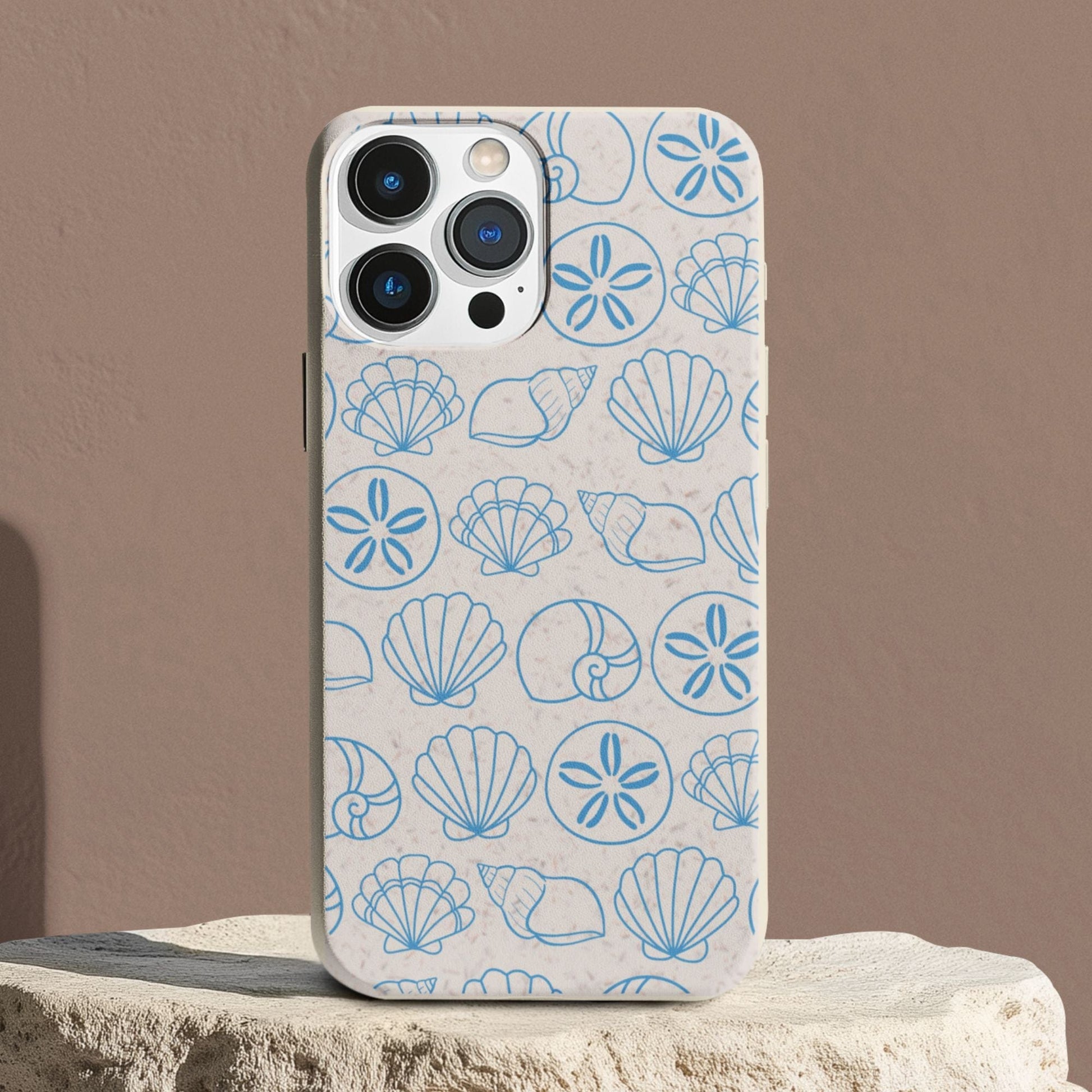 Stepping Green Phone Case Blue Sea Shell Bio Case