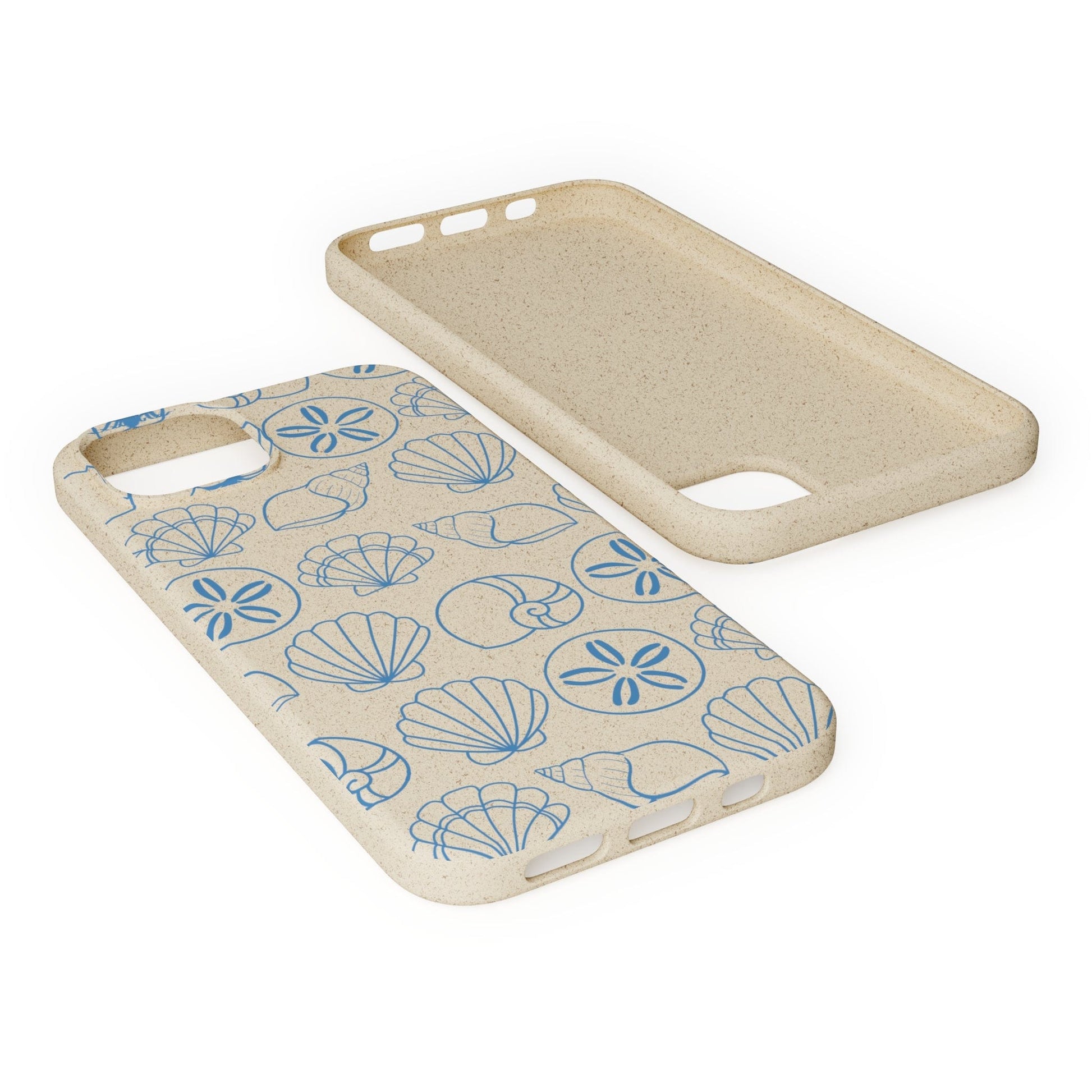 Stepping Green Phone Case Blue Sea Shell Bio Case