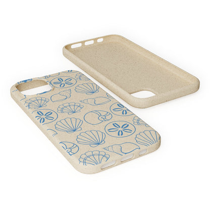 Stepping Green Phone Case Blue Sea Shell Bio Case