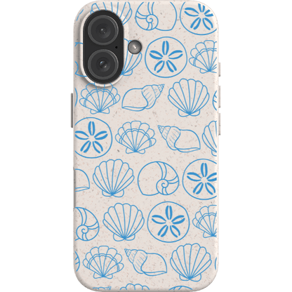 Stepping Green Phone Case Blue Sea Shell Bio Case