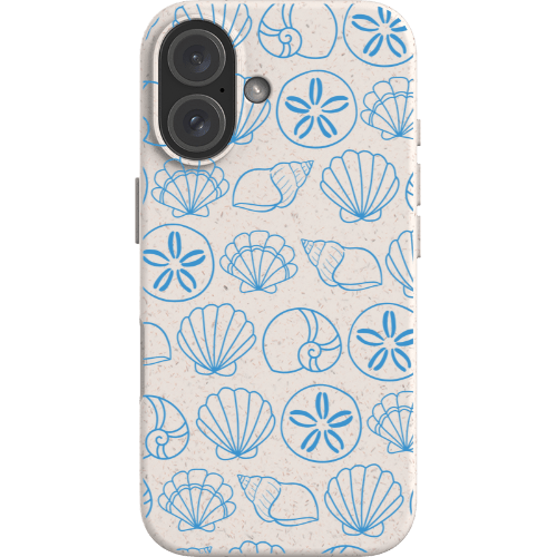 Stepping Green Phone Case Blue Sea Shell Bio Case