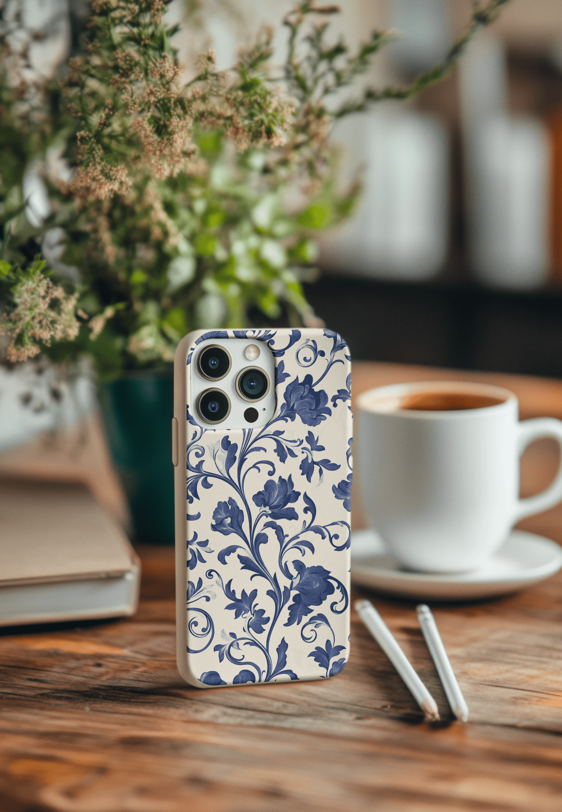 Stepping Green Phone Case Blue Toile 2 Bio Case