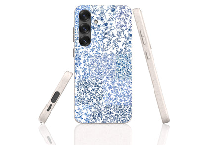 Stepping Green Phone Case Blue Toile Checkerboard Bio Case