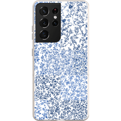 Stepping Green Phone Case Blue Toile Checkerboard Bio Case