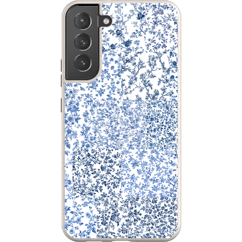 Stepping Green Phone Case Blue Toile Checkerboard Bio Case