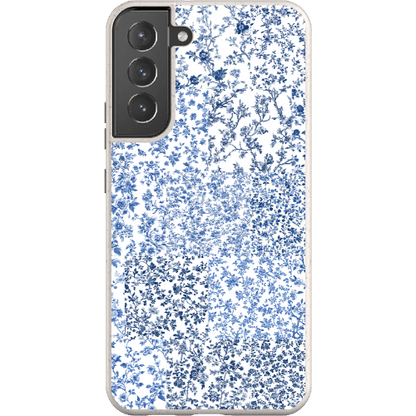 Stepping Green Phone Case Blue Toile Checkerboard Bio Case