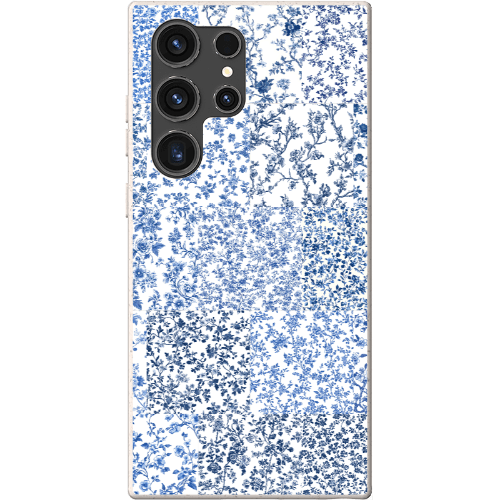 Stepping Green Phone Case Blue Toile Checkerboard Bio Case