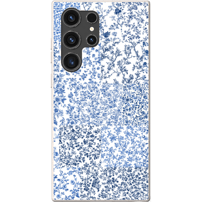 Stepping Green Phone Case Blue Toile Checkerboard Bio Case