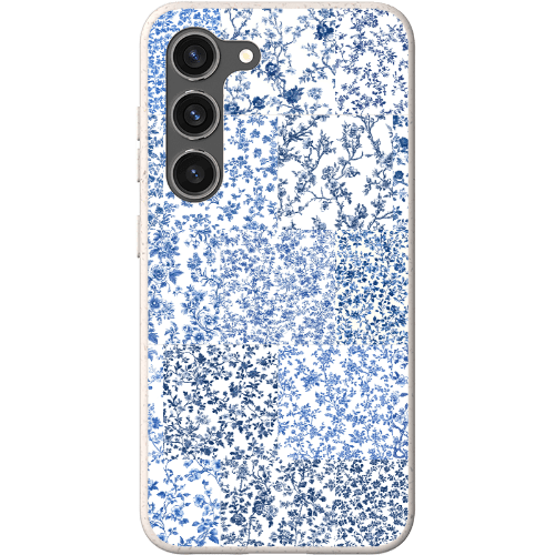 Stepping Green Phone Case Blue Toile Checkerboard Bio Case