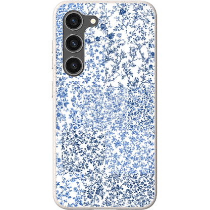 Stepping Green Phone Case Blue Toile Checkerboard Bio Case