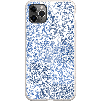 Stepping Green Phone Case Blue Toile Checkerboard Bio Case