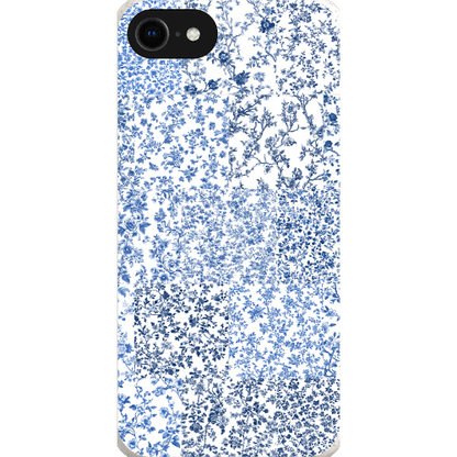 Stepping Green Phone Case Blue Toile Checkerboard Bio Case