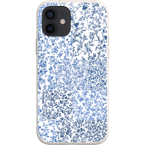 Stepping Green Phone Case Blue Toile Checkerboard Bio Case