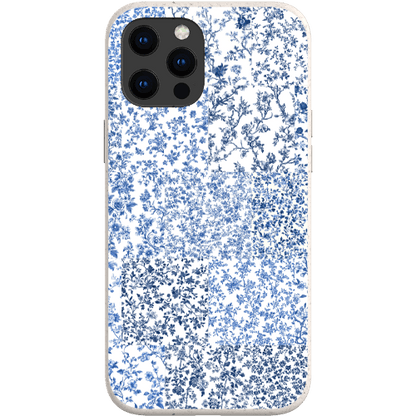 Stepping Green Phone Case Blue Toile Checkerboard Bio Case