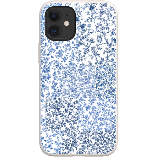 Stepping Green Phone Case Blue Toile Checkerboard Bio Case