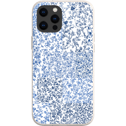 Stepping Green Phone Case Blue Toile Checkerboard Bio Case